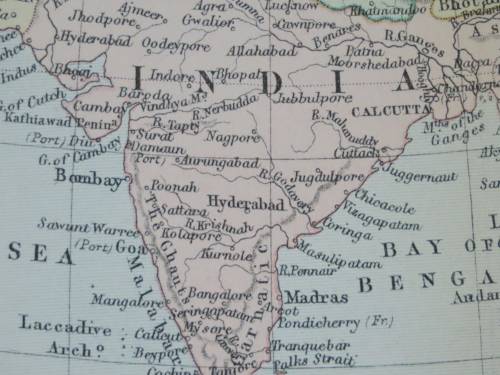1892 Map of Asia, Excellent condition, Original Chambers Map Russian Empire, Siberia, Chinese Empire