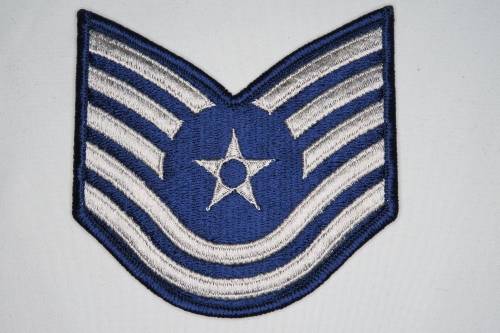United States Air Force Technical Sergeant Rank Insignia Patch E6, TSgt