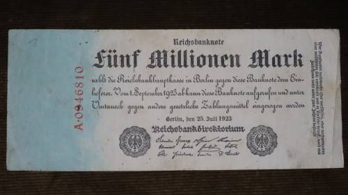 Germany - 5 Million Mark, 1923 , p95