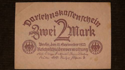 Germany - 2 Mark, 1922 , p62