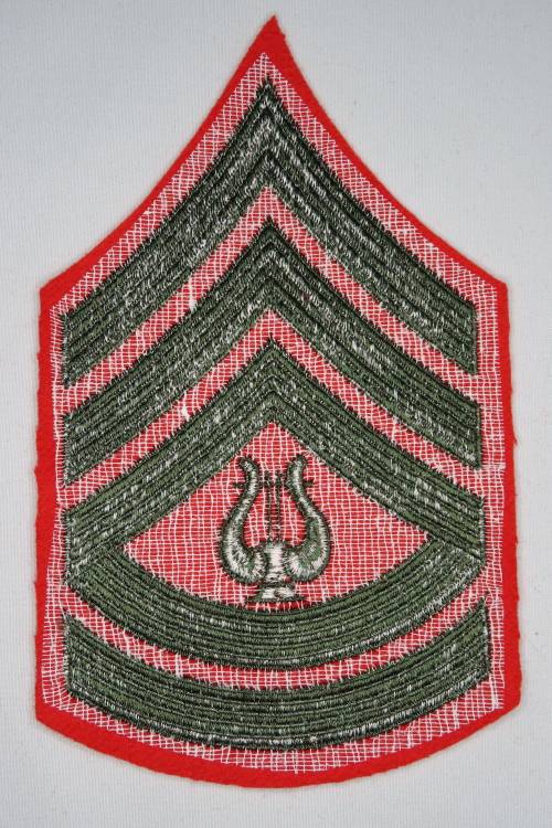 United States Marine Corps Gunnery Sergeant Rank Insignia Patch Band Musician