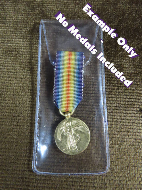 Clear Miniature Medal Storage Envelope , Pocket , Wallet or Sleeve