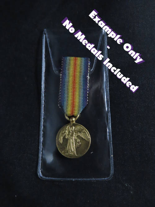 Clear Miniature Medal Storage Envelope , Pocket , Wallet or Sleeve