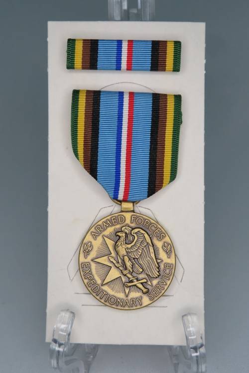 United States Armed Forces Expeditionary Medal, in original box with Ribbon and Bar, USA