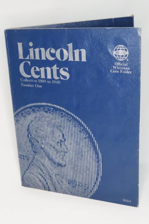 Collector`s Folder for Lincoln Cent Collection Starting 1909 to 1940