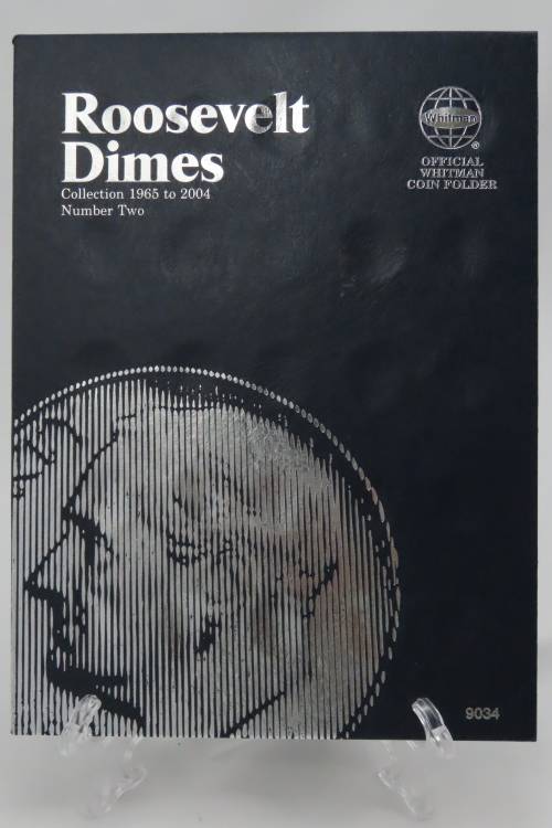 Collector`s Folder for Roosevelt Dime Collection 1965 to 2004