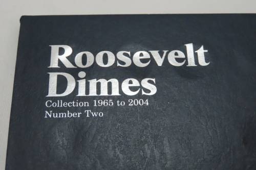 Collector`s Folder for Roosevelt Dime Collection 1965 to 2004
