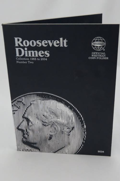 Collector`s Folder for Roosevelt Dime Collection 1965 to 2004