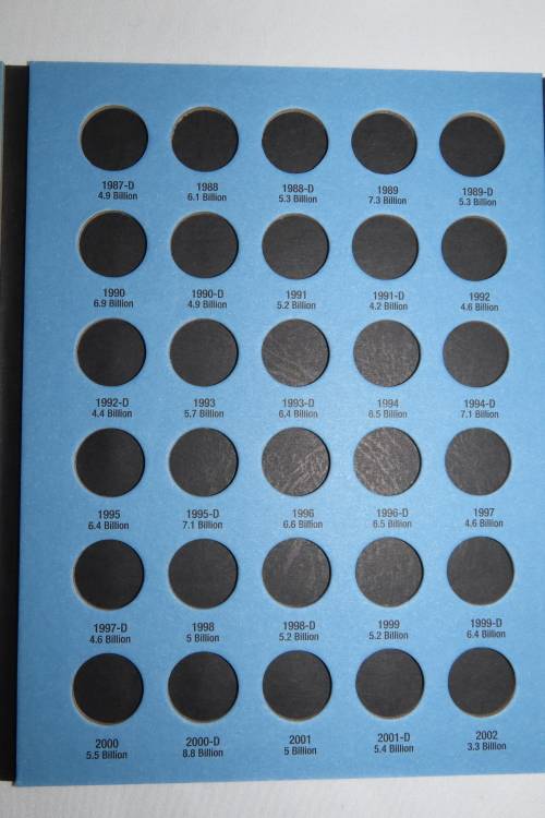 Collector`s Folder for Lincoln Penny Collection 1975 to 2013