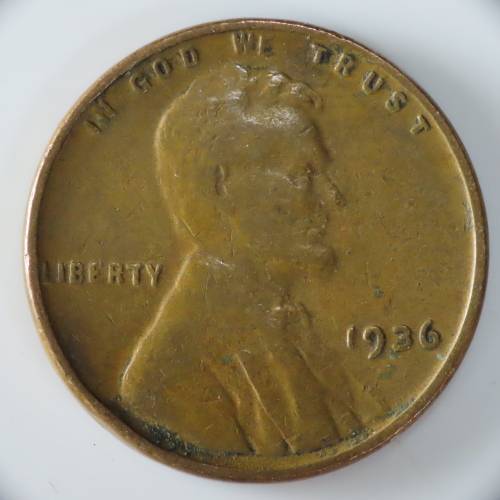 USA , 1936 Lincoln Cent, Wheat Penny , Philadelphia Mint
