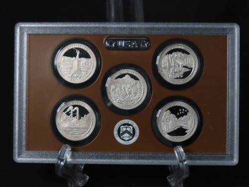 USA , 2011 Complete Proof set, Including National Parks Quarters + Presidential Dollars, 14 coin Set