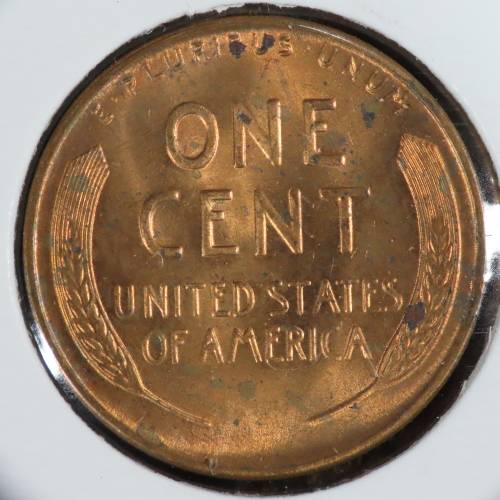 USA , 1944 D Lincoln Cent, BU Wheat Penny , Denver Mint, Uncirculated Gem Red