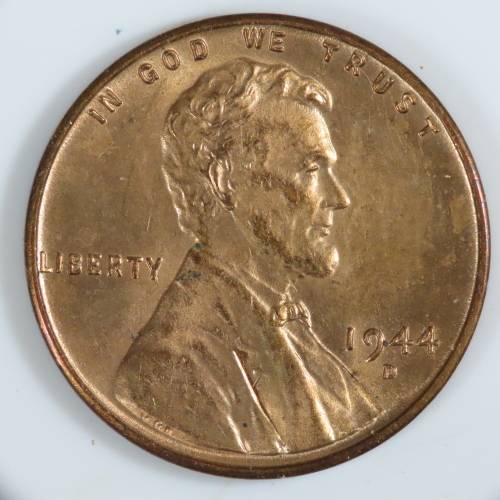 USA , 1944 D Lincoln Cent, BU Wheat Penny , Denver Mint, Uncirculated Gem Red