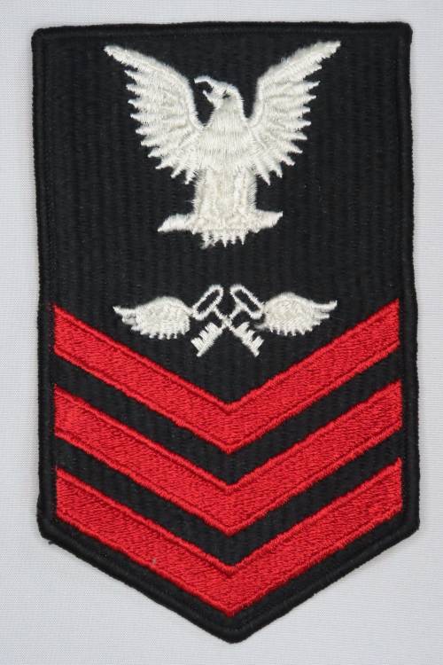 United States Navy Petty Officer 1st Class Rank Insignia Patch E6, Aviation Storekeeper