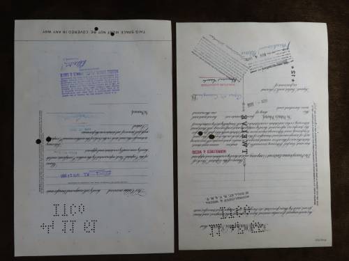 Set of Two Pennsylvania Railroad Company, Stock Certificates, 1952 to 1961