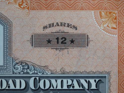 Set of Two Pennsylvania Railroad Company, Stock Certificates, 1952 to 1961