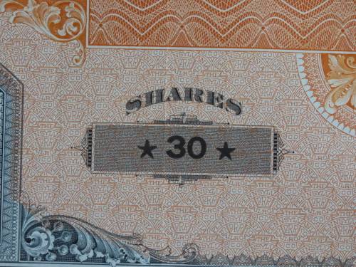 Pennsylvania Railroad Company, Stock Certificate, 1952 , 30 Shares