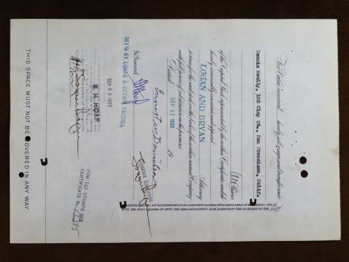 1929 North Butte Mining Company, Stock Certificate, 50 Shares , F10210