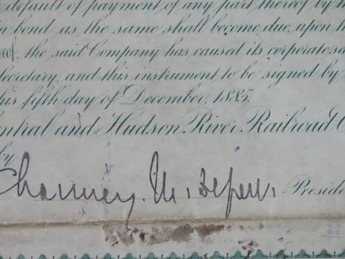 1885 West Shore Railroad Company, $1000 Bond Certificate With  Coupons 36670