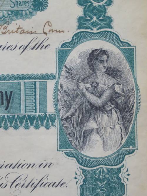 1901 Plume And Atwood Manufacturing Company, Stock Certificate, 317 Shares , 207