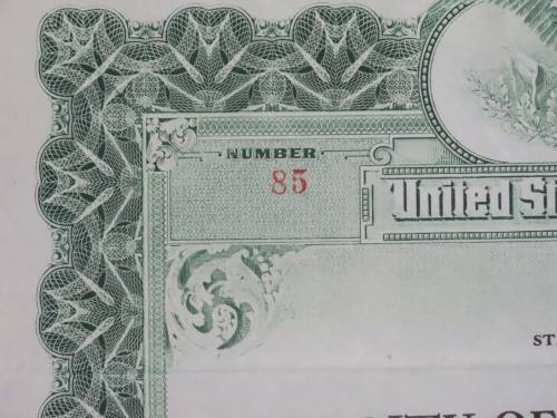 1919 City of Great Falls - South Side Sewer Bond, $1000 Bond, 85