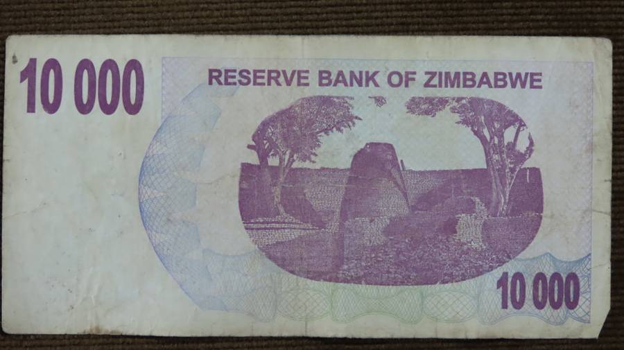 Zimbabwe $10 000 2006 p46 Bearer Cheque Ten Thousand Dollars