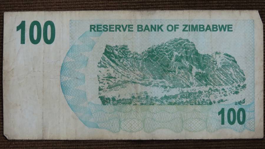Zimbabwe $100 2006 p42 Bearer Cheque One Hundred Dollars