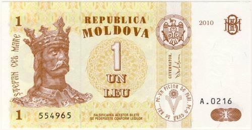 Moldova - 1 Leu , 2010, Crisp UNC., p8