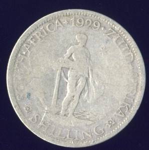 1929 Shilling coin, 1/-, South Africa, Silver, George V , No reserve