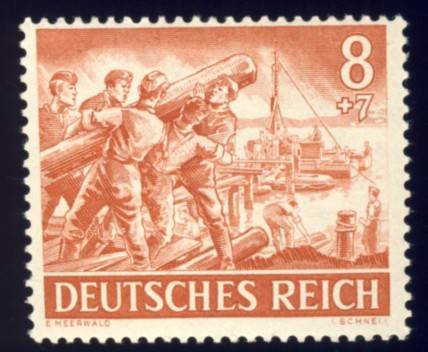 Germany - 1943, Stamp,  Armed Forces + Heroes Day 8+7pf, MNH