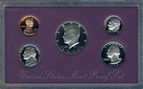 USA , 1990 Proof Coin Set