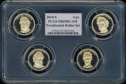 2010 PCGS Multi Graded Proof-69 DCam, Presidential Dollars Set, USA, America