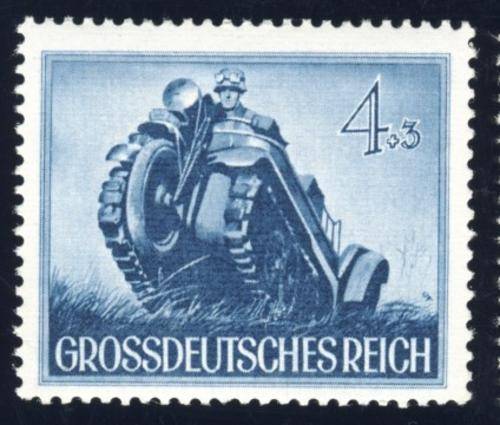 Germany - 1944, Stamp, Heroes Memorial Day 4 + 3 pf, MNH