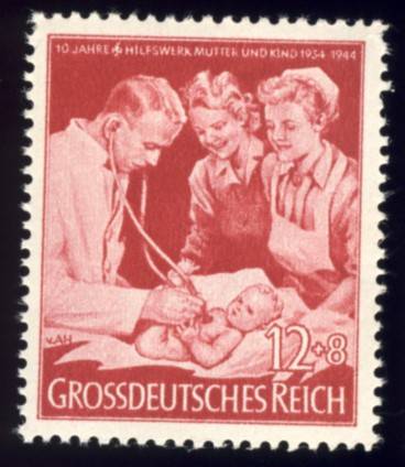 Germany - 1944, Mother and Child, MLH, 12+8