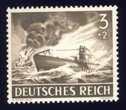 Germany - 1943, Stamp,  Armed Forces + Heroes Day 3 + 2 pf, MNH