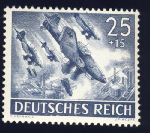 Germany - 1943, Stamp,  Armed Forces + Heroes Day 25 + 15 pf, MNH
