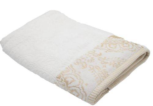 White Jacquard border guest towel 30x50cm 100% cotton - last 10 left!!