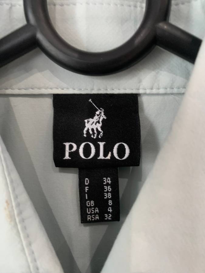 Polo shirt blue/grey - M/UK10/SA34