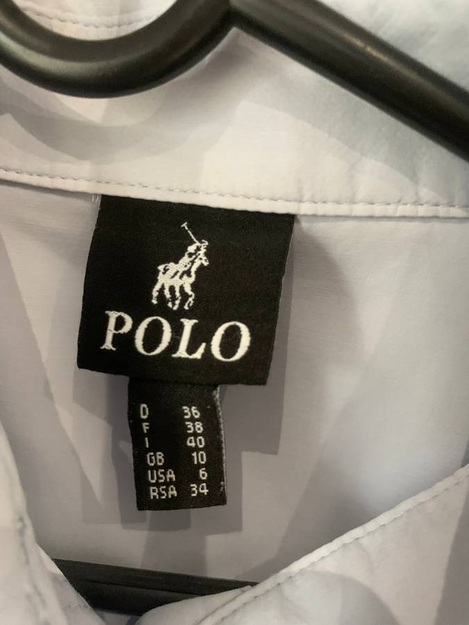 Polo shirt blue/grey - M/UK10/SA34