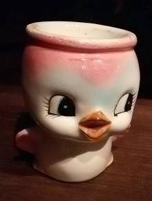 Vintage egg Cup - Baby Bird