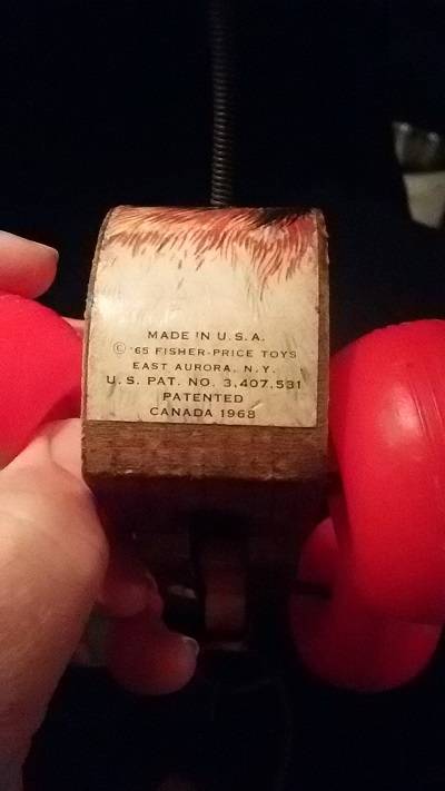 Amazing Find !! An Original Little Snoopy Fisher Price Pull Toy made in the USA- marked 693