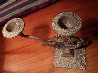 Beautifully detailed Brass Candle Stick