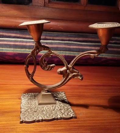 Beautifully detailed Brass Candle Stick