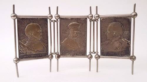 Brass Plaques commemorating the German Empire (Bismarc, Kaiser...)
