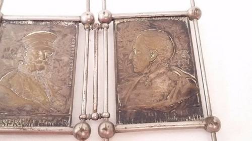 Brass Plaques commemorating the German Empire (Bismarc, Kaiser...)