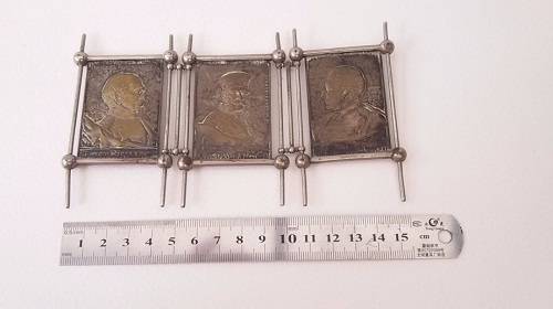 Brass Plaques commemorating the German Empire (Bismarc, Kaiser...)