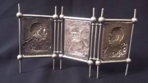 Brass Plaques commemorating the German Empire (Bismarc, Kaiser...)