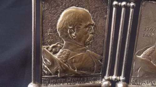 Brass Plaques commemorating the German Empire (Bismarc, Kaiser...)