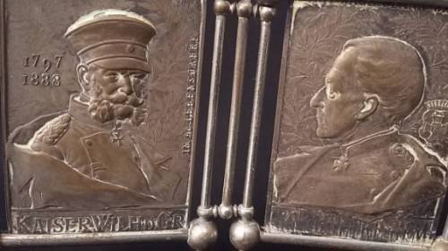 Brass Plaques commemorating the German Empire (Bismarc, Kaiser...)