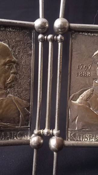 Brass Plaques commemorating the German Empire (Bismarc, Kaiser...)
